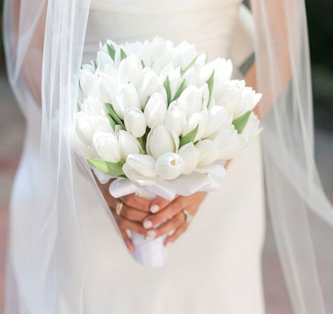 Snowy Tulip Bliss