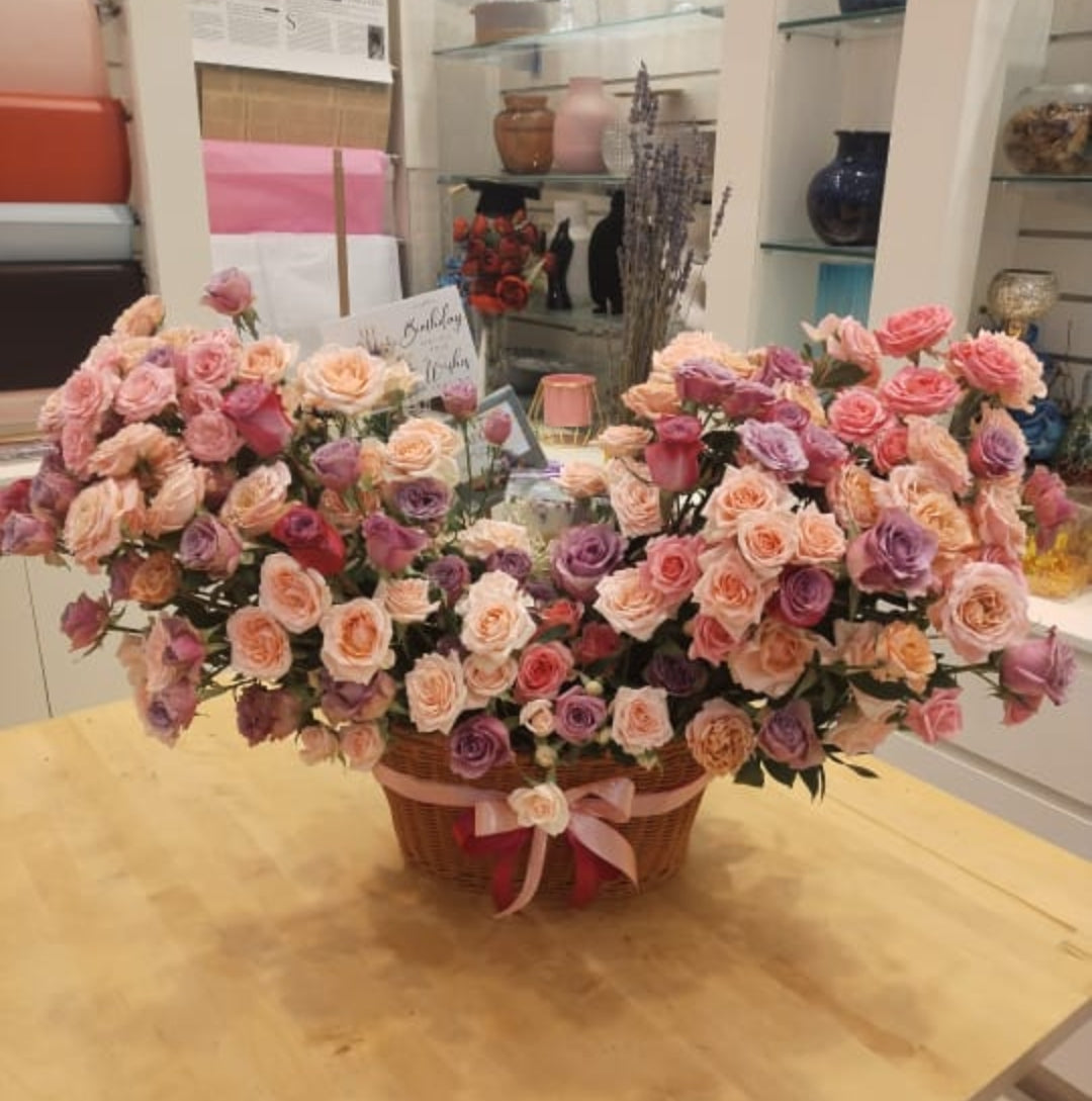 Blush Garden Basket