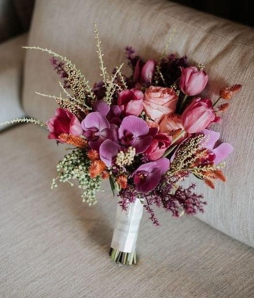 Bridal Bouquet - Lillies and Orchids
