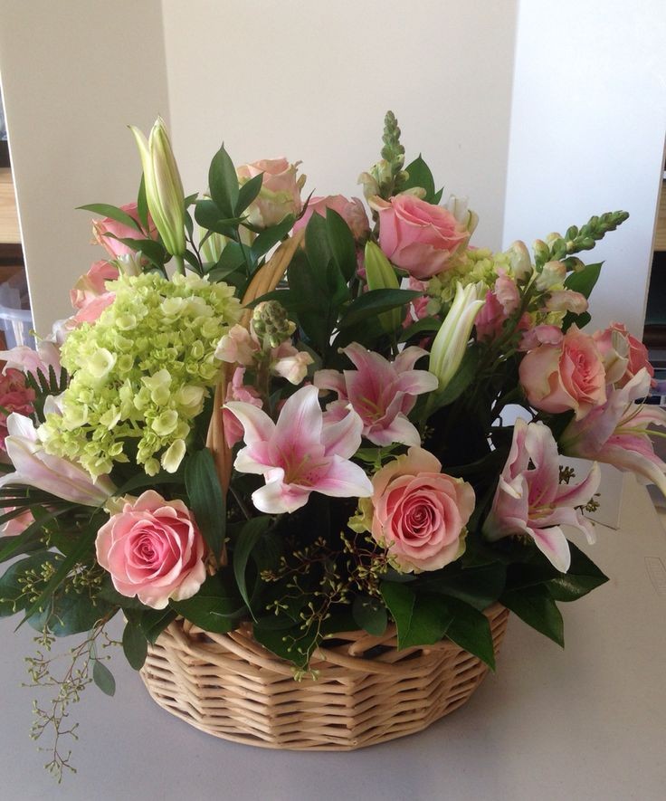Pastel Garden Basket