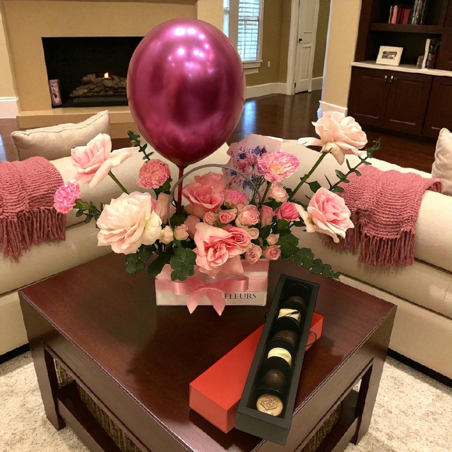 Pink Balloon Charm